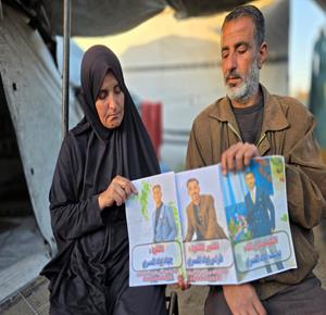 عائلة صبحية المصري  النازحة من بيت حانون إلى خان يونس تعيش أوضاعا إنسانية صعبة مع حلول شهر رمضان المبارك، بعد فقدان أبنائها الثلاثة، أحدهم قُتل، وآخر أسير، والثالث مفقود